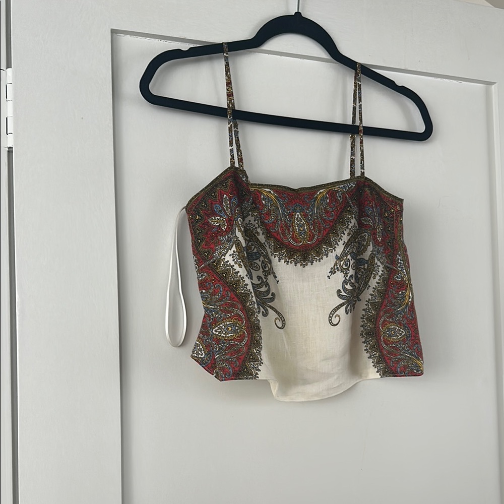 Veronica Beard, linen top, XS